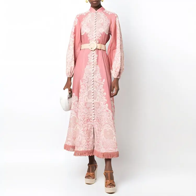 Zimmermann Long-Sleeved Dresses Women's Pink-1