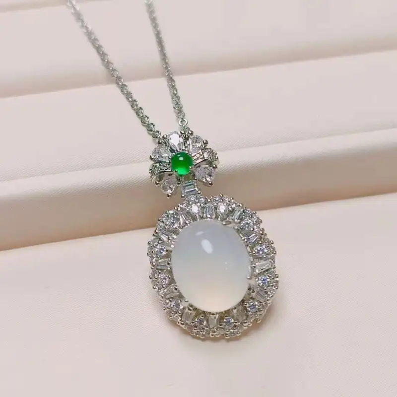 JUNWEN Chalcedony Necklaces Women's-2