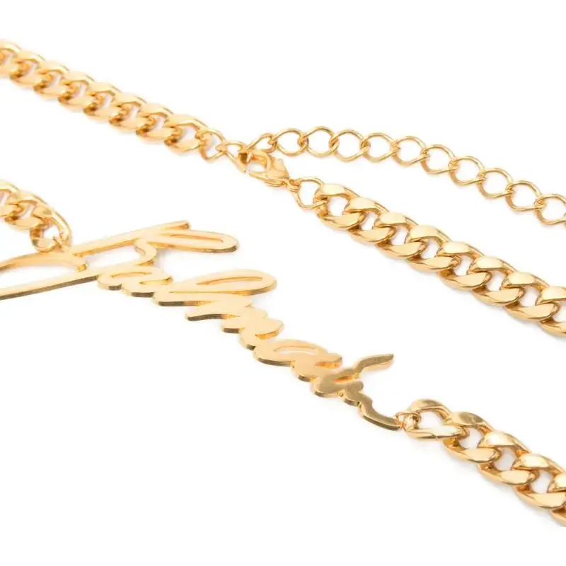 BALMAIN Logo Plaque Chained Belt-2
