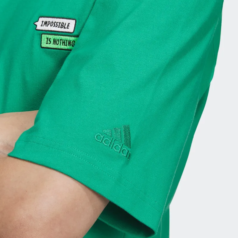 Adidas x SEEBIN SS23 T Shirt Men's Lawn Green-5