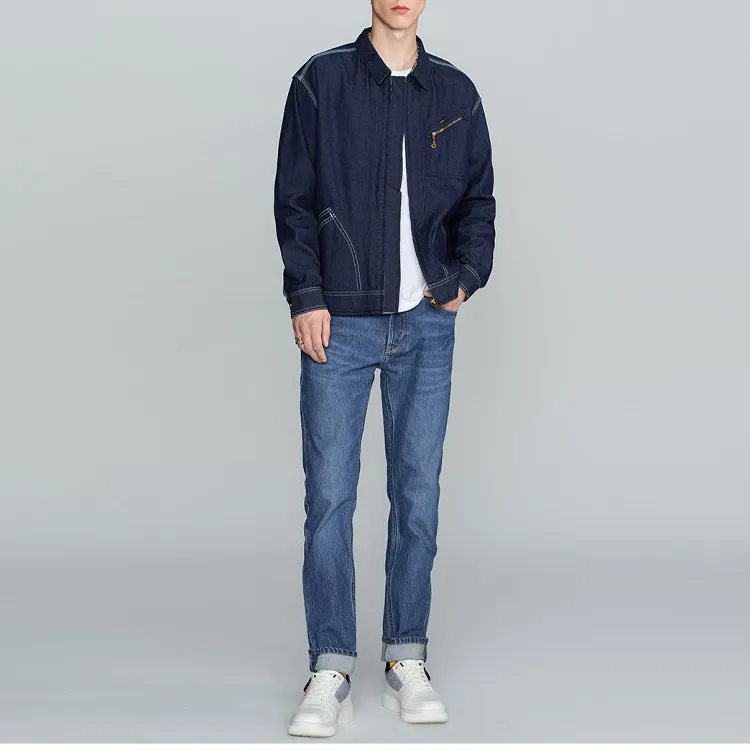 Lee Denim Jackets Men Blue-1
