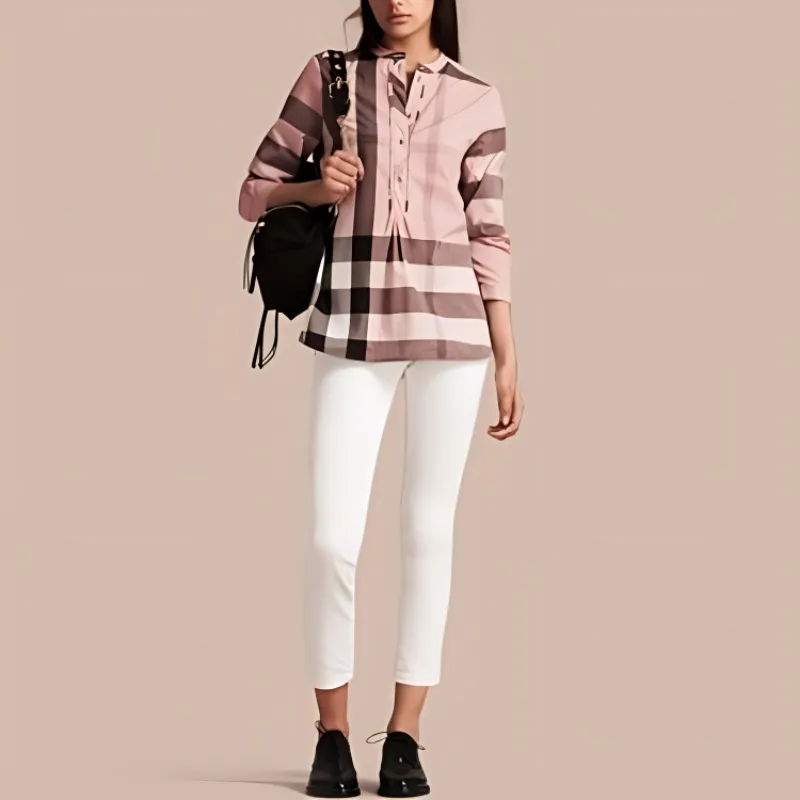 Burberry Shirts Women's Pink-3