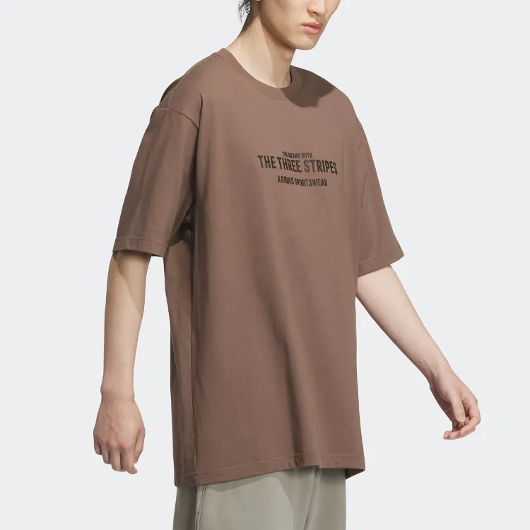 Adidas T Shirt Men's Stratum Dark Earthy Brown-2