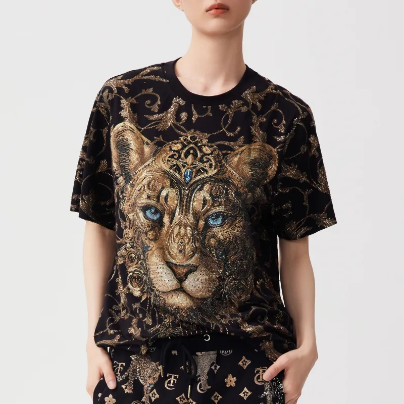 TCH T Shirts Unisex Black Base Gold Logo-2