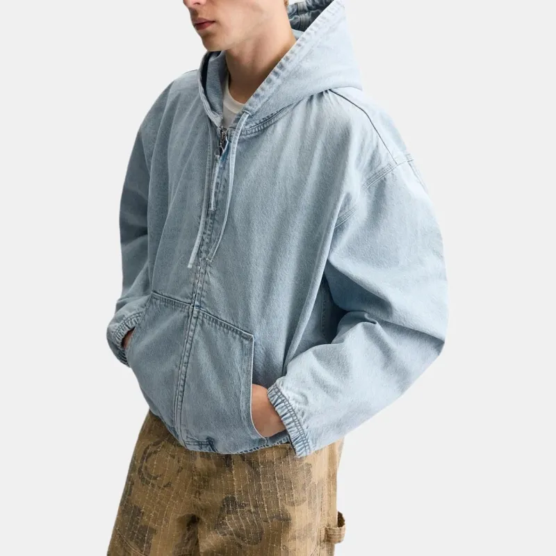 ZARA Denim Jacket Men's Light Blue-5