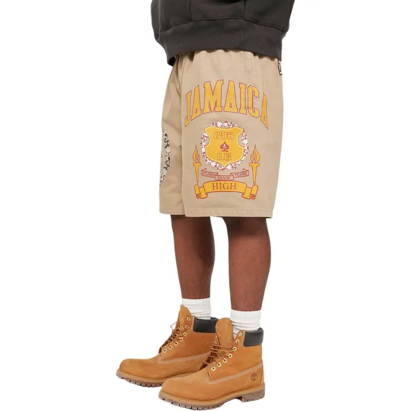 Denim Tears X Stussy Jamaica High Khaki Short-6