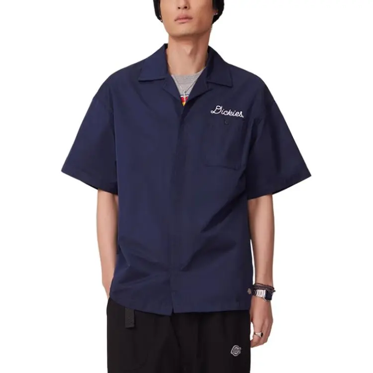 Dickies Shirts Unisex Dark Navy Blue-4