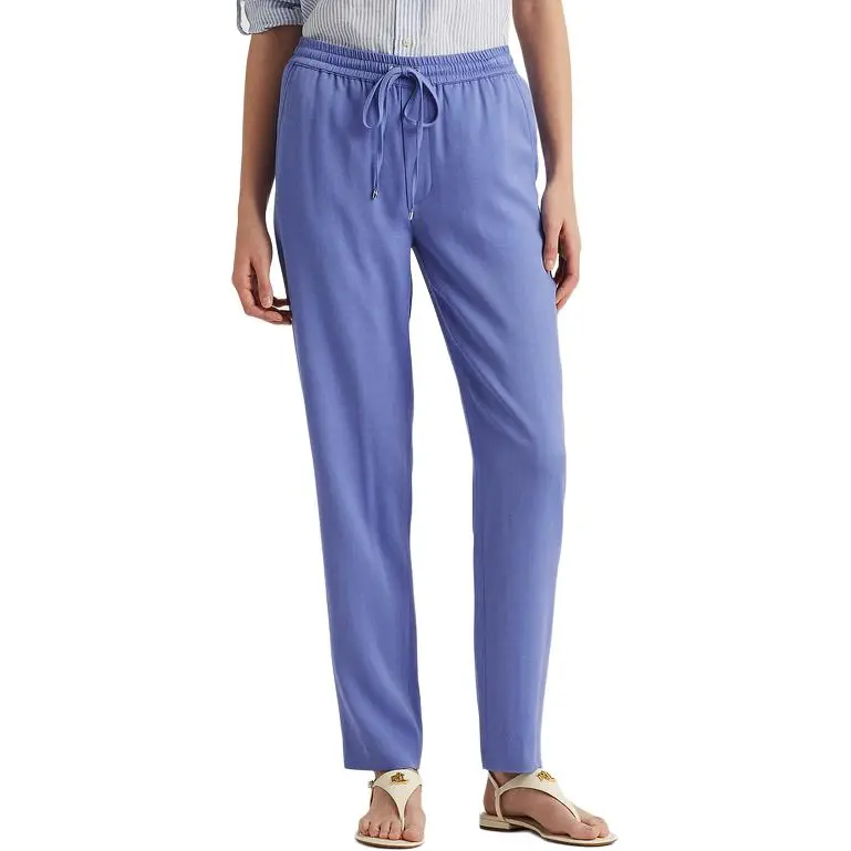 LAUREN RALPH LAUREN SS22 Knitted Sweatpants Women's Blue-1