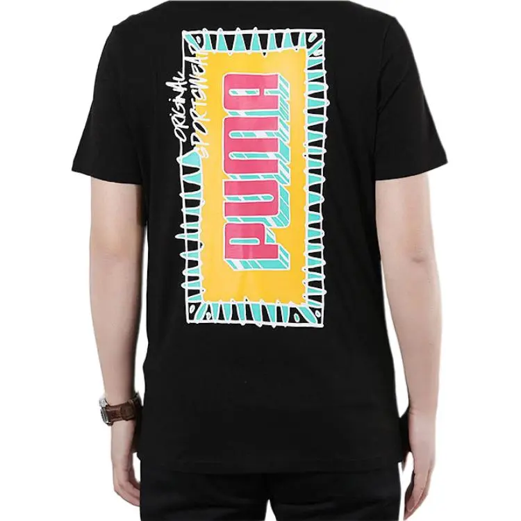 PUMA T Shirts Men Black-4