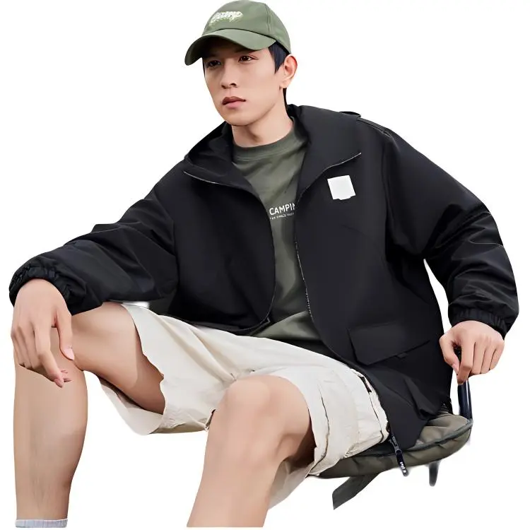 XTEP Jackets Coats Unisex Jet Black-4