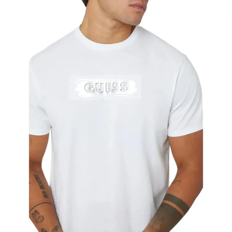 GUESS T Shirts Men White-2