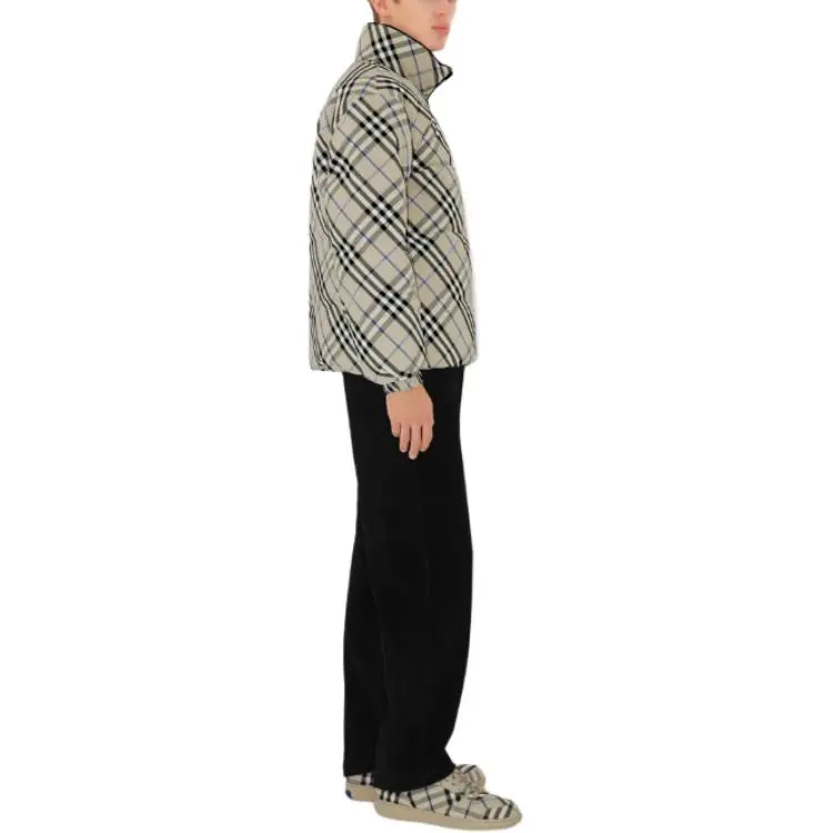 Burberry Checked Zipped Reversible Down Jacket-3