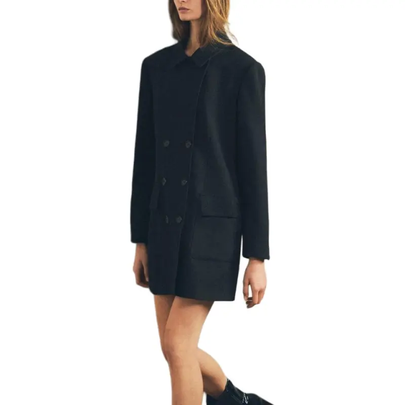 ZARA ZW Series Coats Women's Black-4