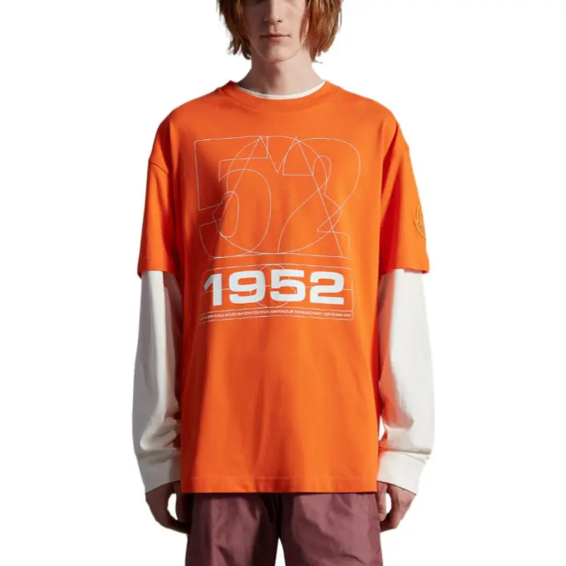 MONCLER GENIUS MONCLER GENIUS 1952 Series T Shirts Men Bright Orange-1
