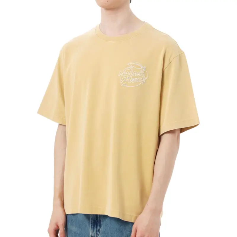 Maison Kitsune Embroidered T shirt-3