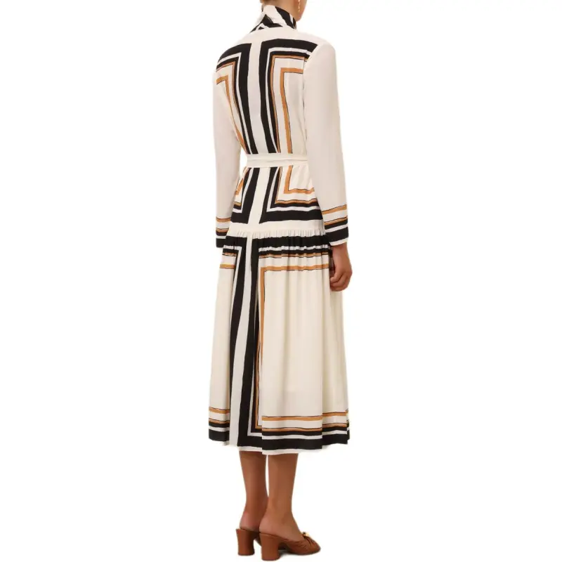 Zimmermann Pussy bow Collar Midi Dress-3