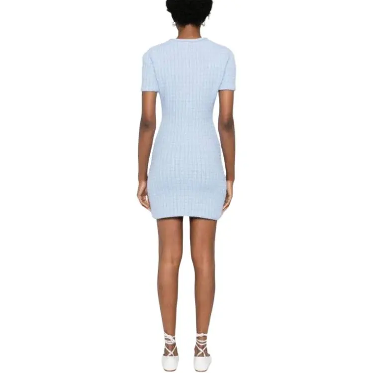 Self portrait Tweed Knitted Mini Dress-7