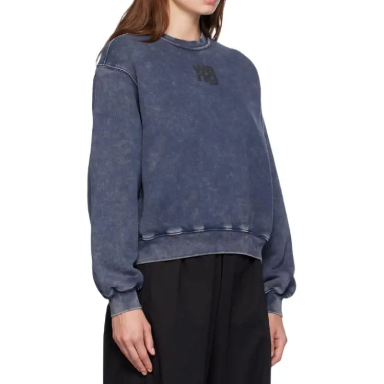Alexander Wang Logo Embossed Crewneck Sweatshirt-3