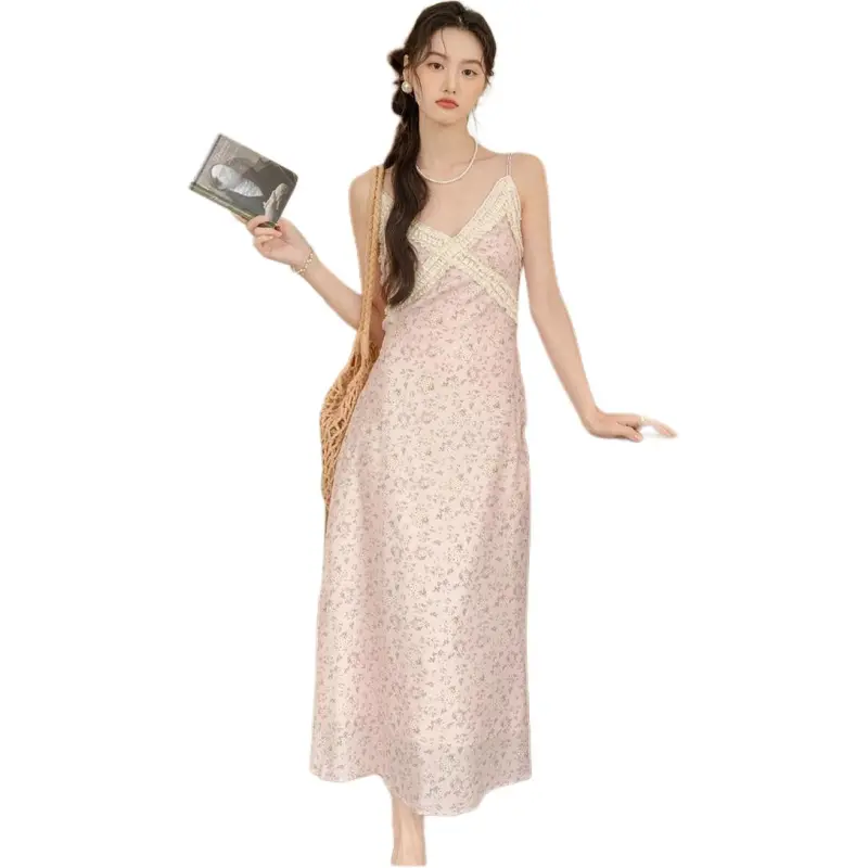 GOSO Slip Dresses Women's Pink-3