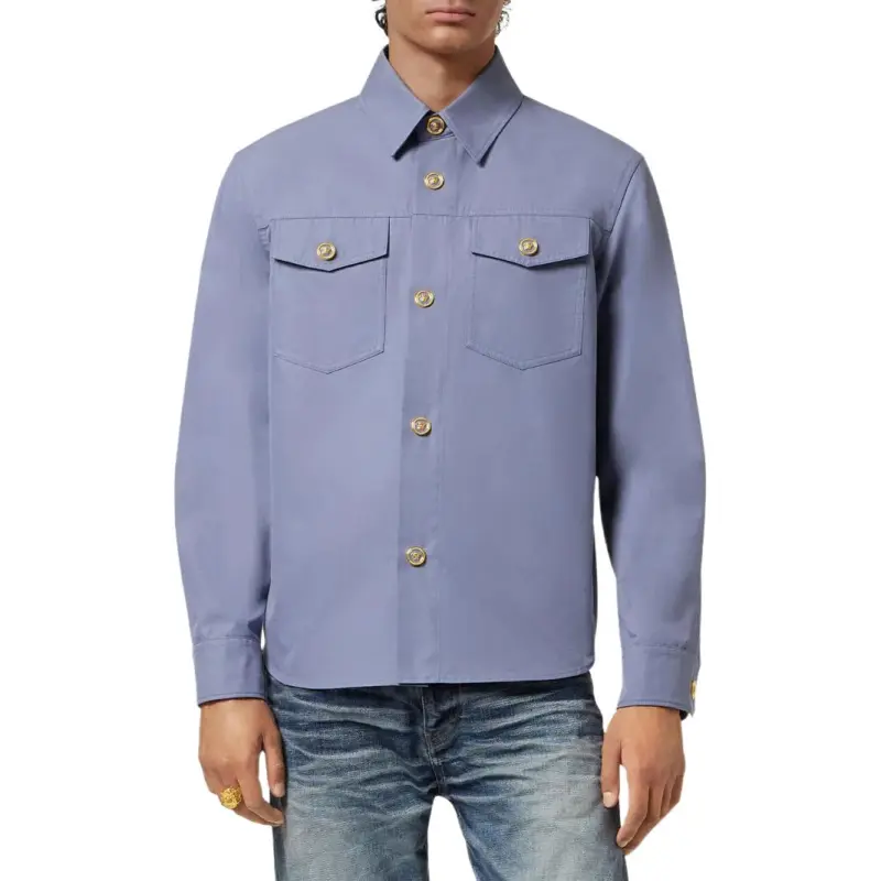 VERSACE Gabardine Overshirt-1