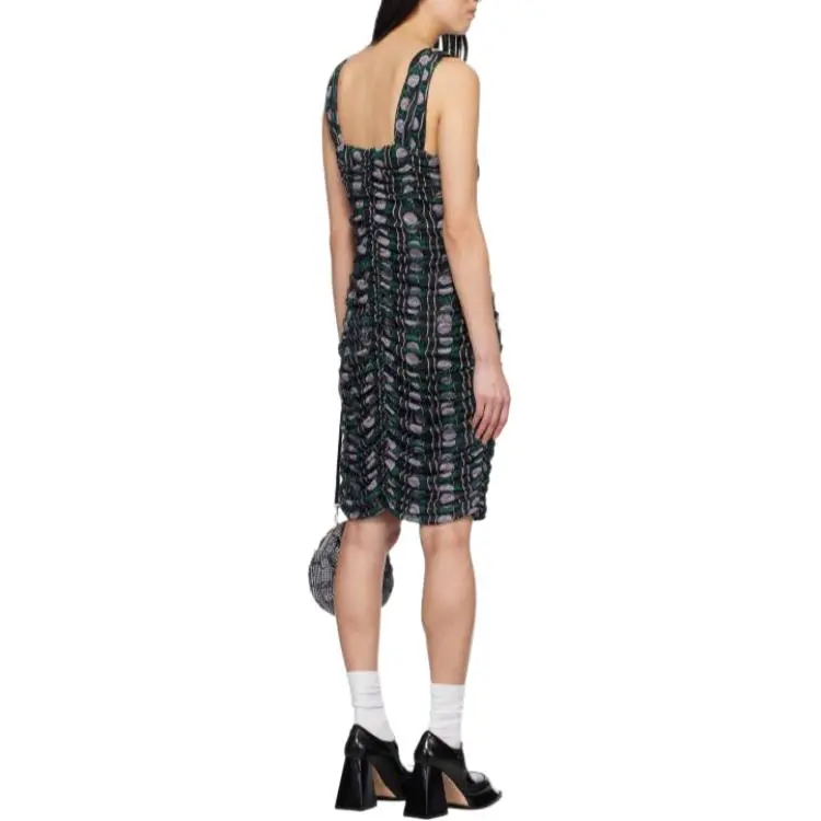 ANNASU Sleeveless Dress Women's Black Purple-1