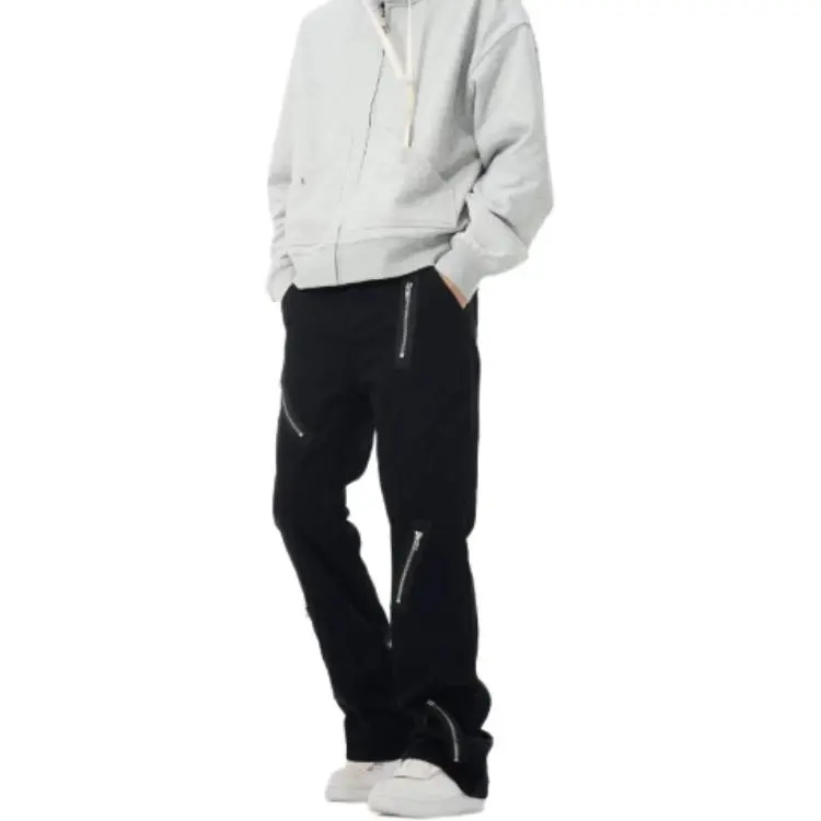 YINLEI Jeans Unisex Black-5