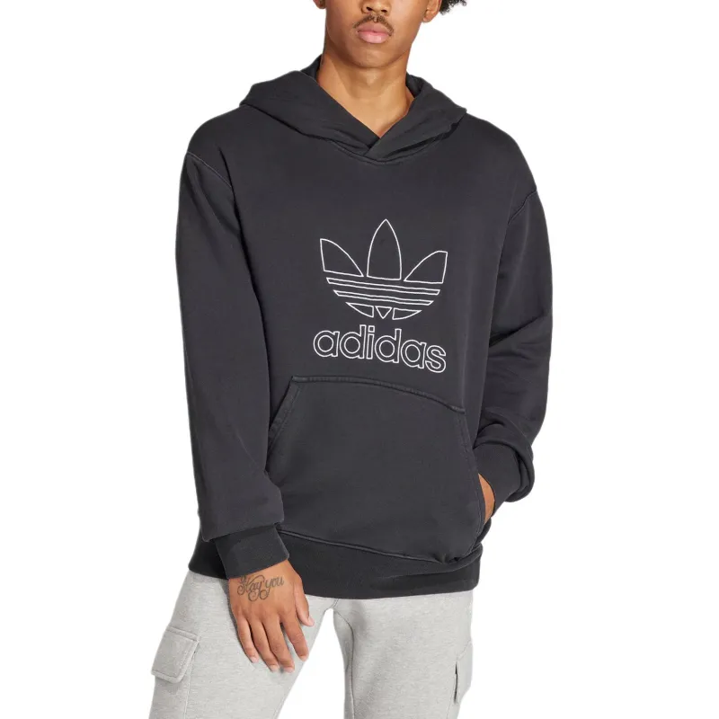 Adidas Originals Adicolor Outline Trefoil Hoodie-3