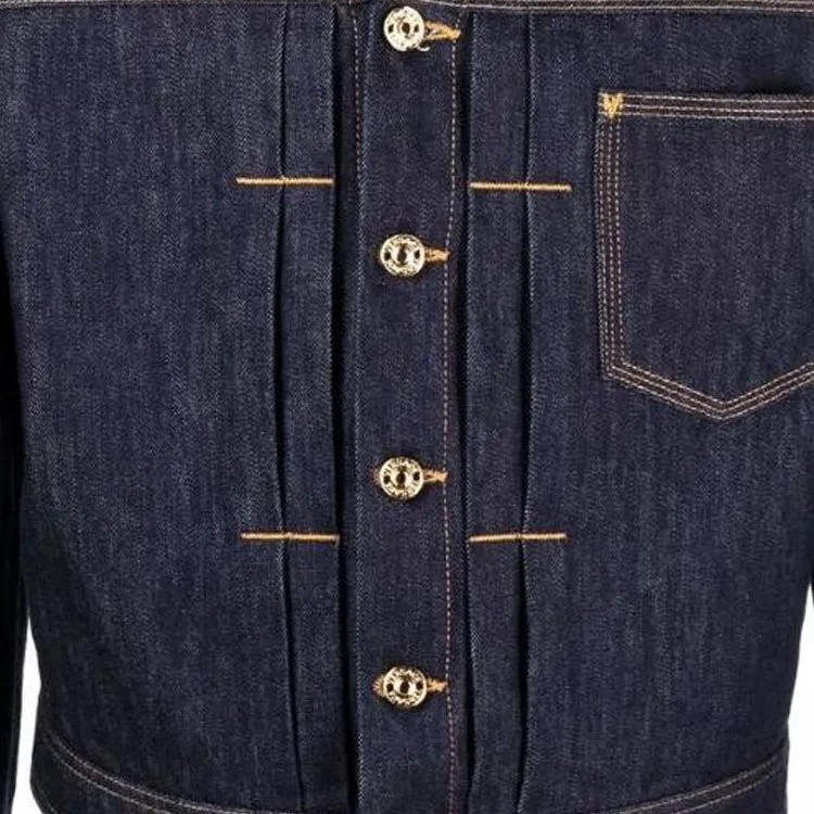 VERSACE VERSACE Denim Jacket Men's Blue-4