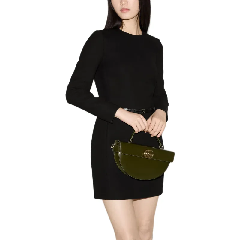 GUCCI FW24 Long Sleeved Dress Women's Black-3