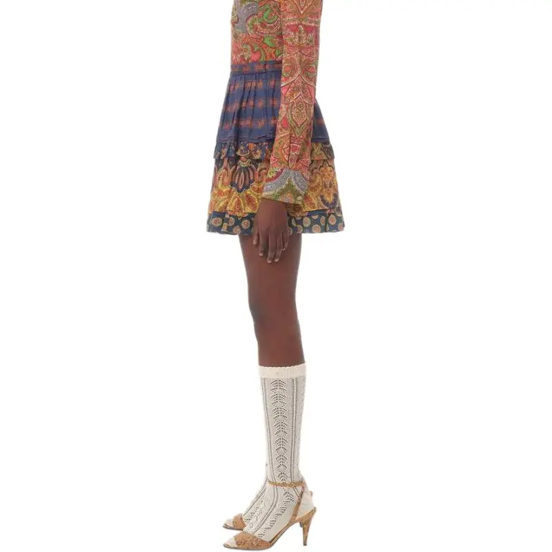 Valentino All Over Patterned Flared Skirt-2