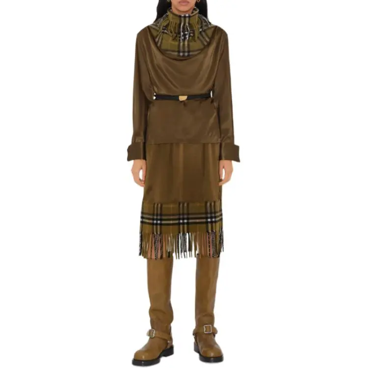 Burberry Fringe Detailed Long Sleeved Top-3