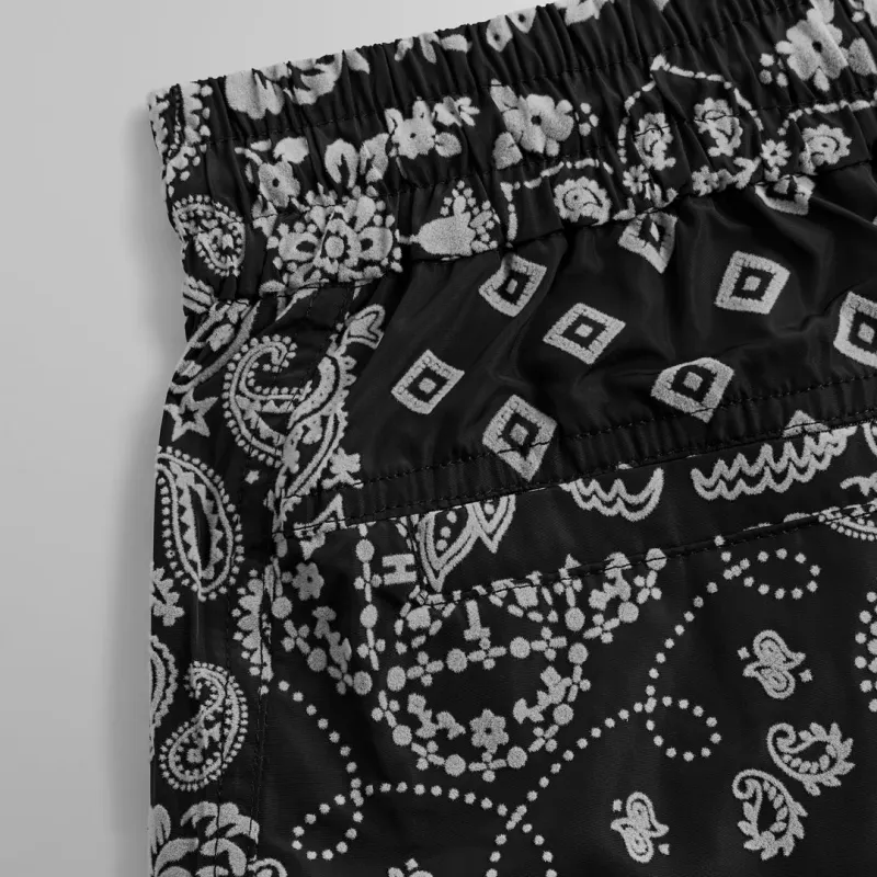 KITH FW24 Flocked Deconstructed Bandana Mercer 8 Casual Pants Men's Black-3