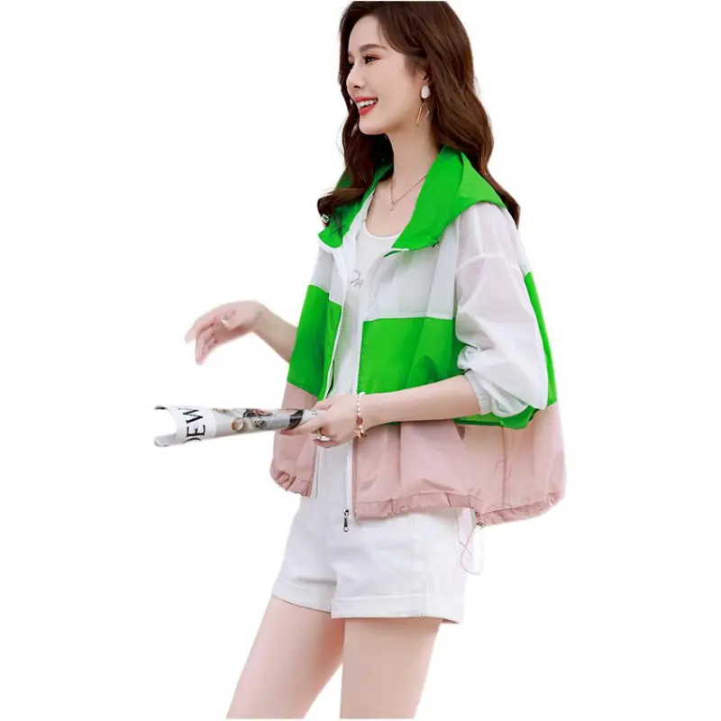 Flowers In Water Cropped Coat Women's-3