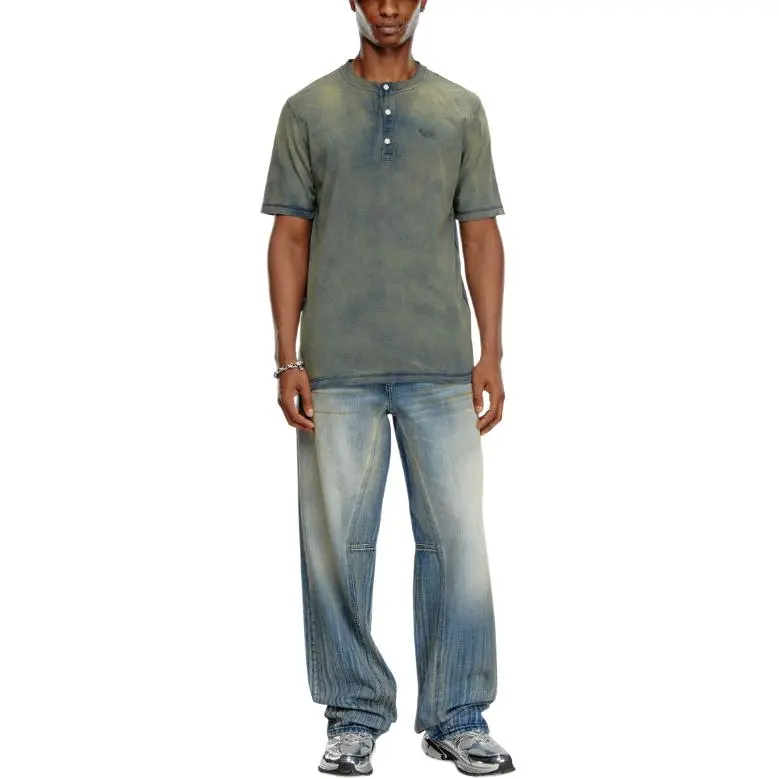 DIESEL T Shirt Men's Medium Blue-3