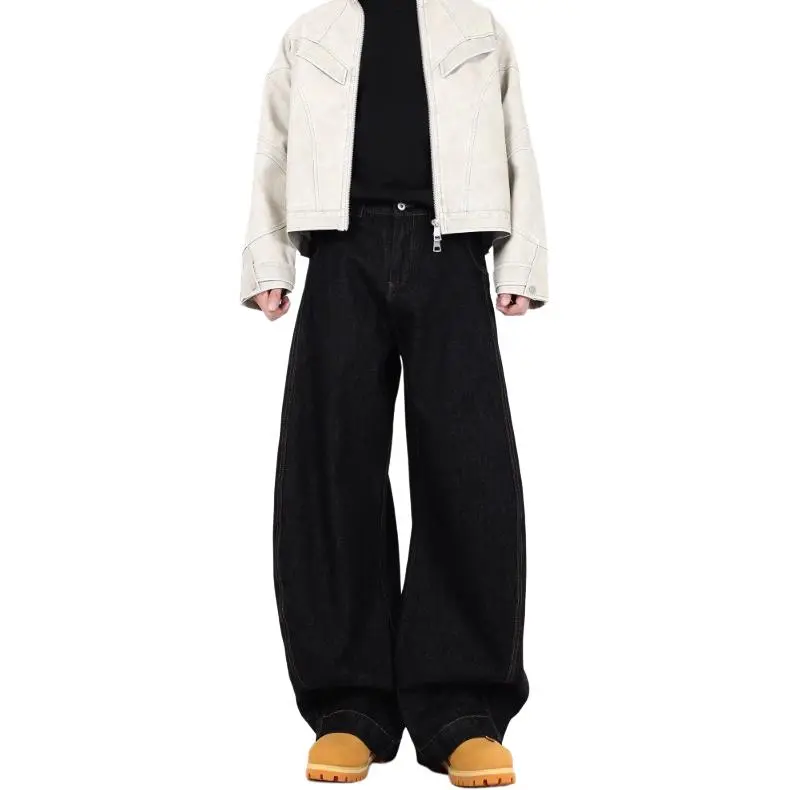 PAINT STAIN Jeans Unisex Black-7