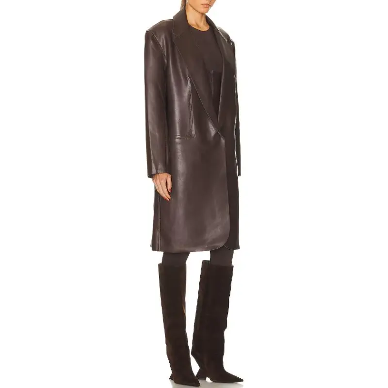 NORMA KAMALI Coats Women's Brown-2