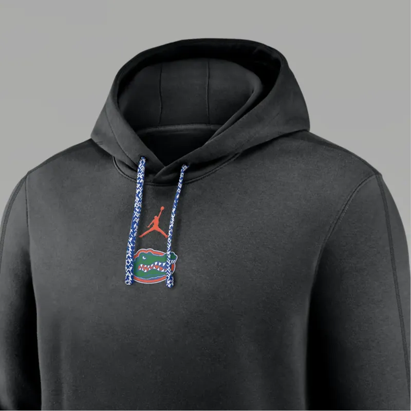 Jordan Florida Gators Sideline Team Issue Club Men's Nike College Pullover Hoodie-2