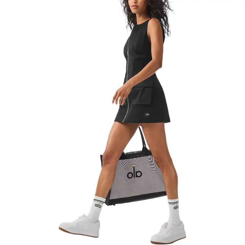 Alo Yoga Night Out Sleeveless Dress Women's Black-3