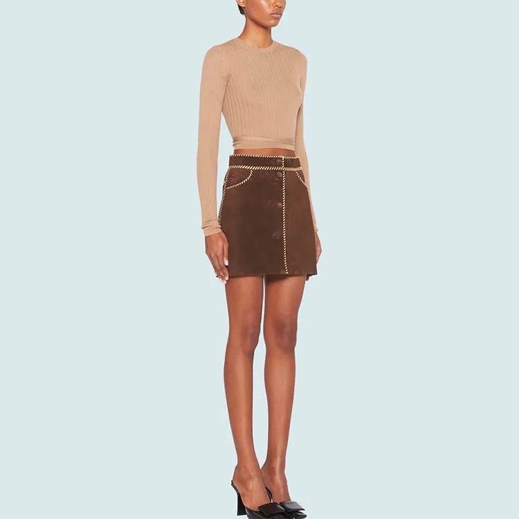 MIU MIU SS21 Knitwear Women's Camel Brown-3