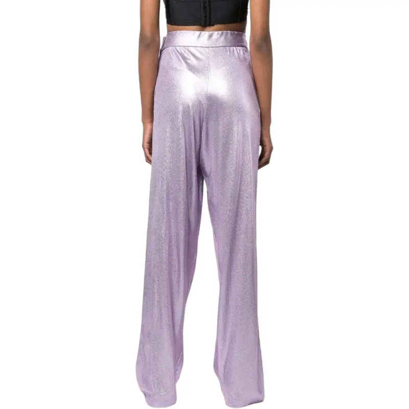 TOM FORD High Rise Metallic Effect Trousers-1