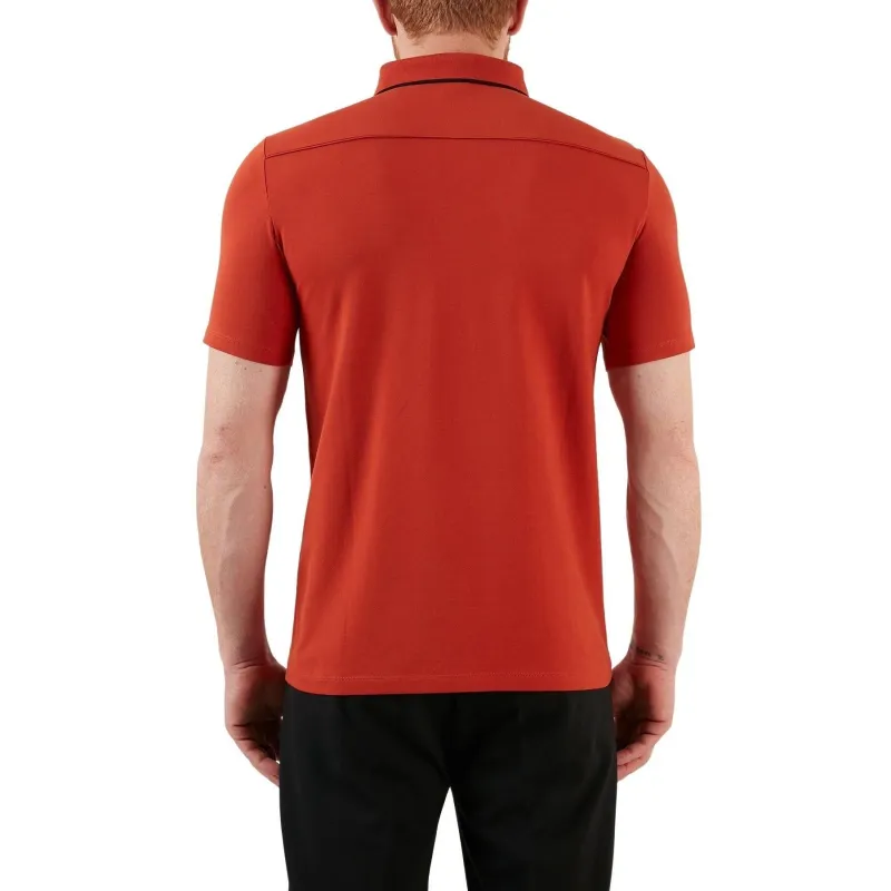 ARMANI EXCHANGEAE SS22 Polo Shirt Men's Brick Red-4