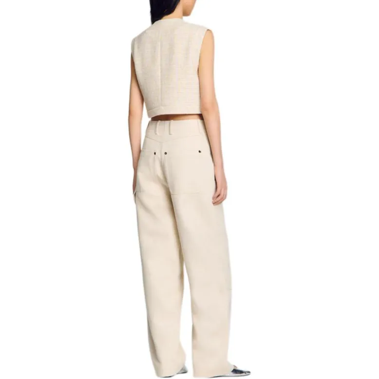 Sandro Tweed Tank Top-2