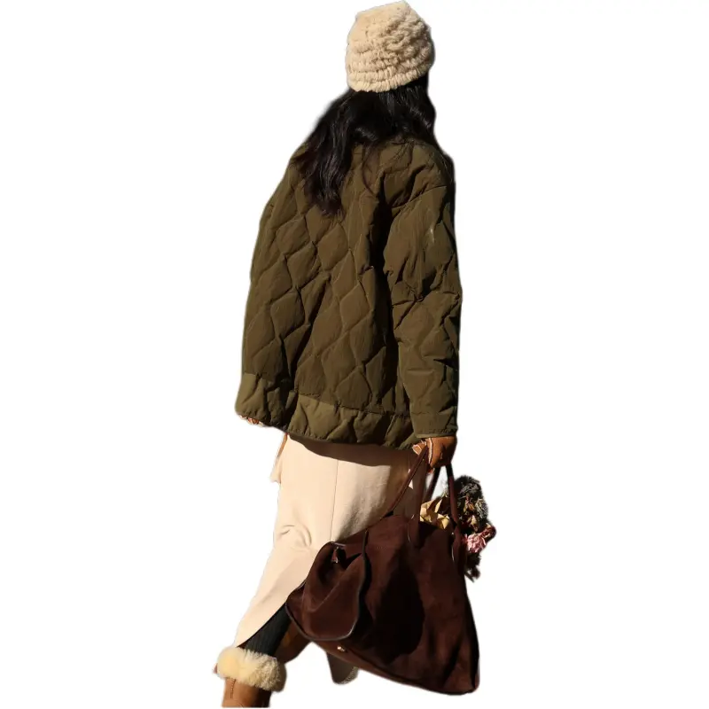 SUPERSCAPE Down Jacket Women's Dark Green-2