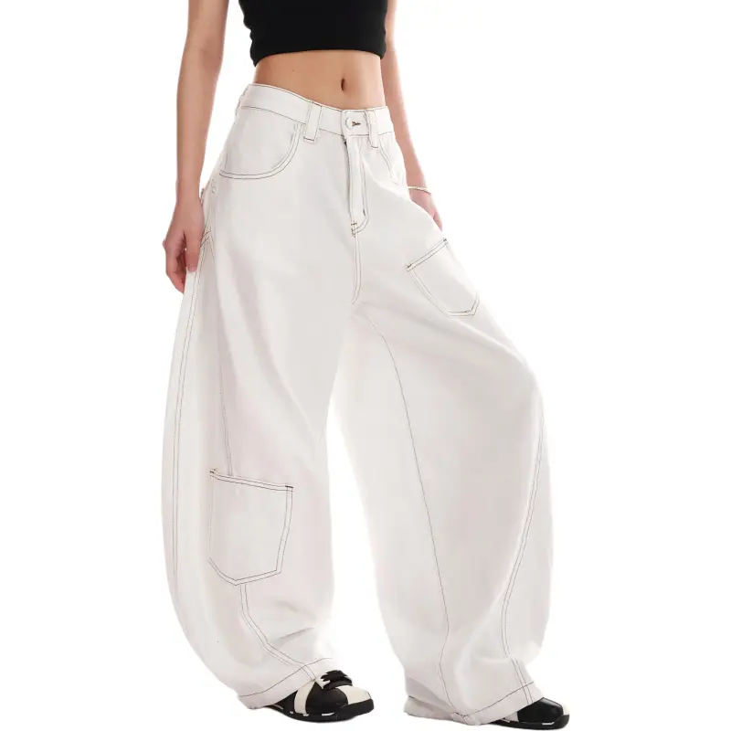 VINMUK Jeans Unisex White-7