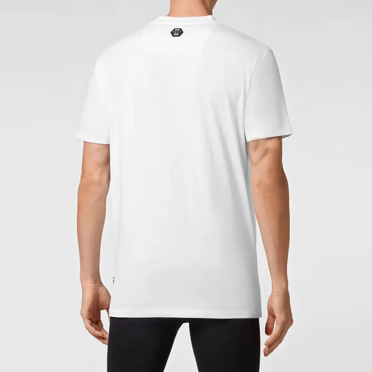 PHILIPP PLEIN T Shirts Unisex White Pink-7