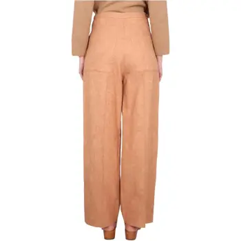 Alysi Ajoure High Waisted Wide Leg Trousers