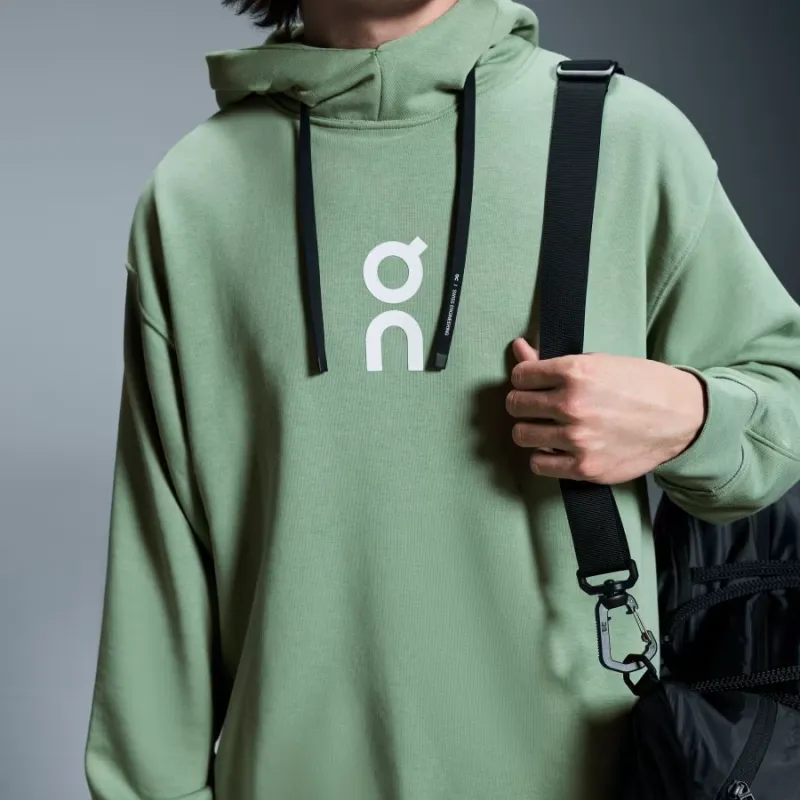 On Club Hoodie Sweatshirt Men's Fern Green-4