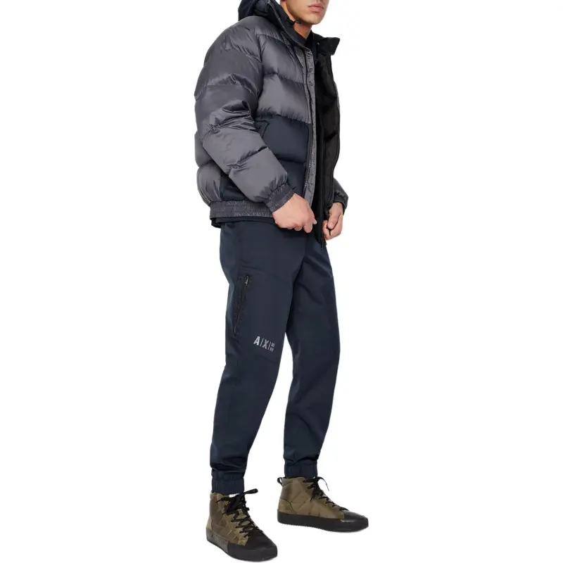ARMANI EXCHANGEAE FW22 Down Jacket Men's Gray Blue-4