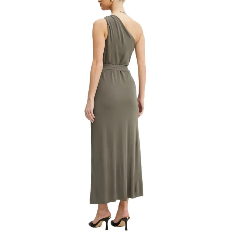 MaxMara Sleeveless Dress Women's Khaki Green-3