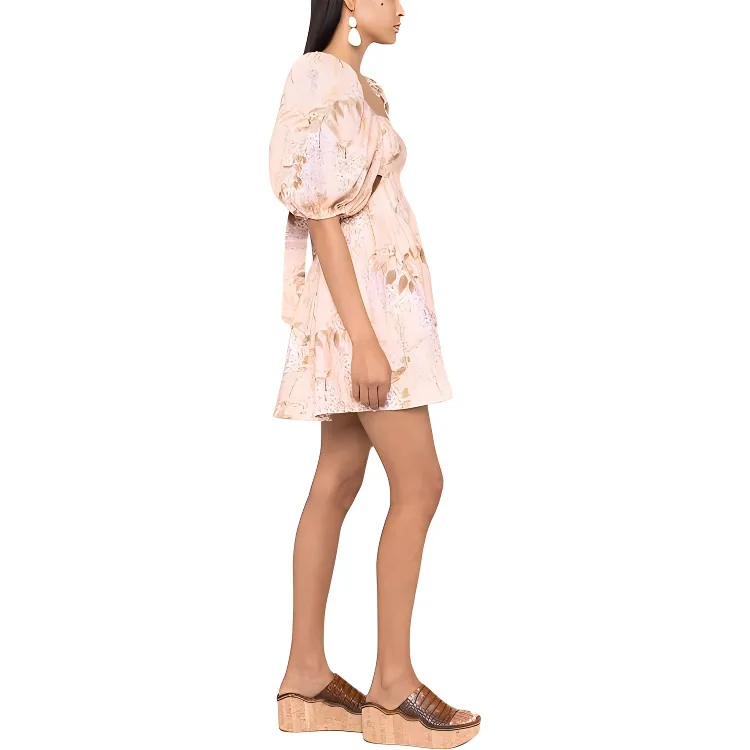 Zimmermann Short Sleeved Dresses Women's Pink-3
